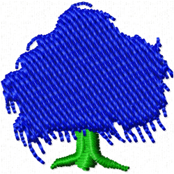 Flowers And Tree Embroidery Design 7